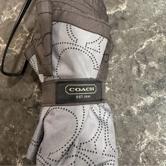 Coach Vintage Signature Umbrella Gray - Picture 6 of 8